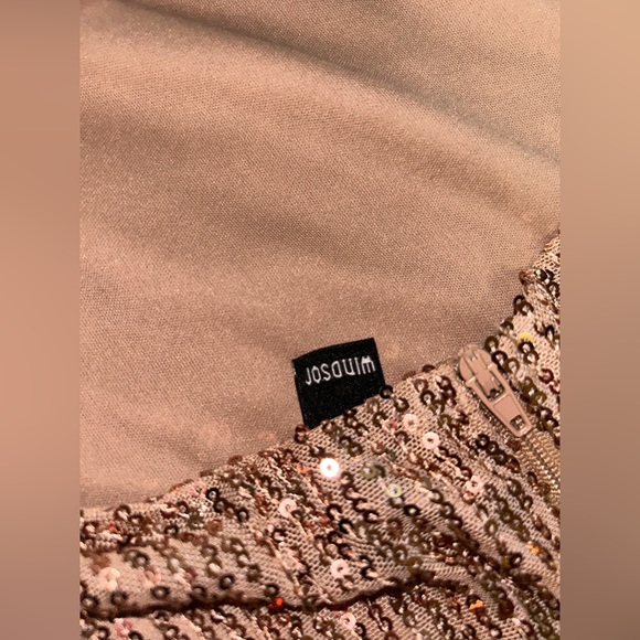 Windsor Rose Gold Sequin Homecoming Dress Size 5/6 - Picture 5 of 6